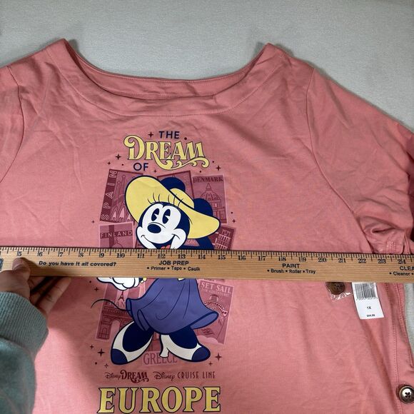 DCL Disney Cruise Line Disney Dream of Europe 2023 Minnie  Long Sleeve Sz 1X NEW - Picture 8 of 9